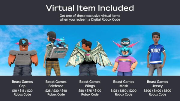 Roblox Digital Gift Card - 1,000 Robux [Includes Exclusive Virtual Item] [Online Game Code]